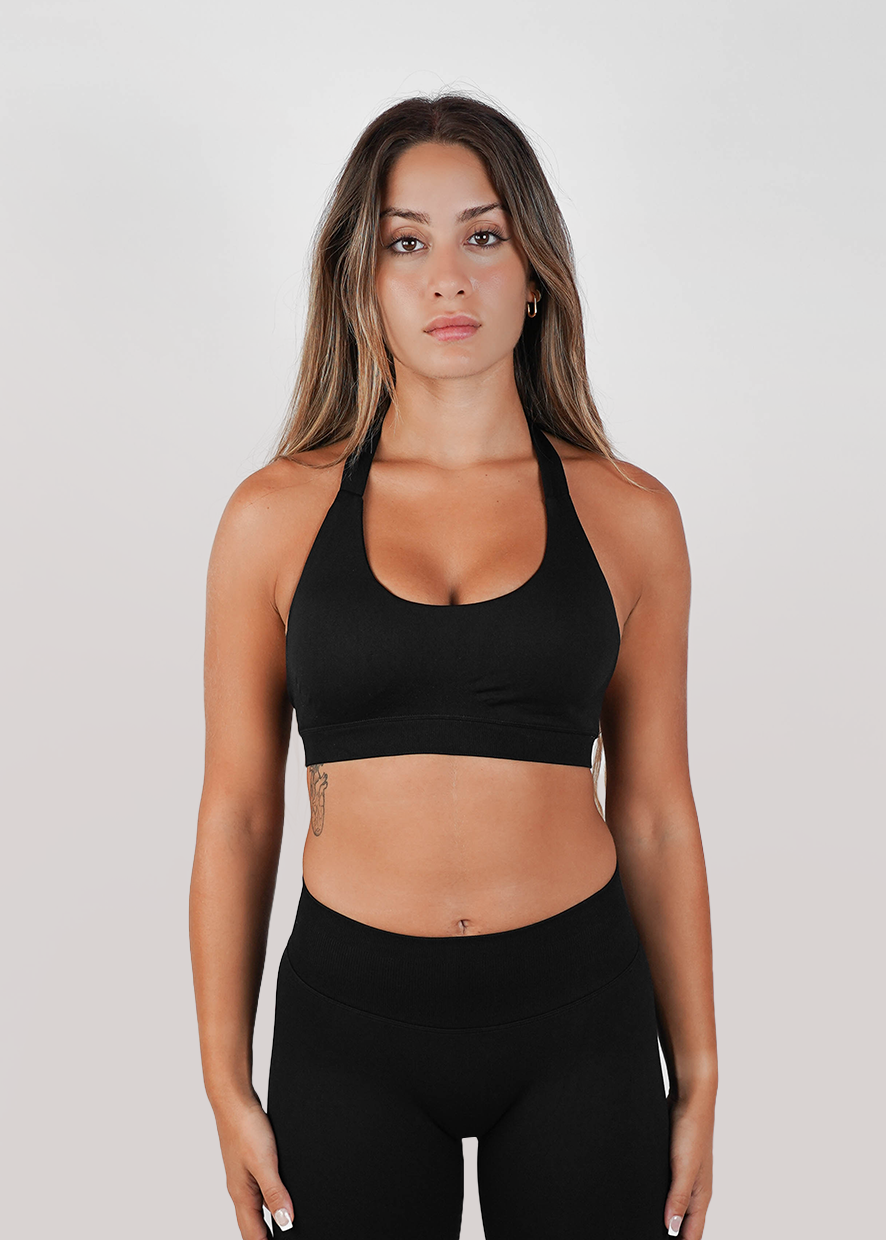 Power Move Halterneck Sports Bra