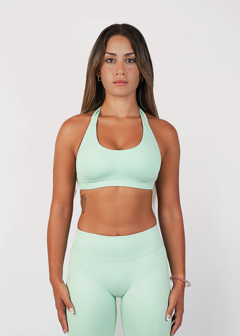 Power Move Halterneck Sports Bra