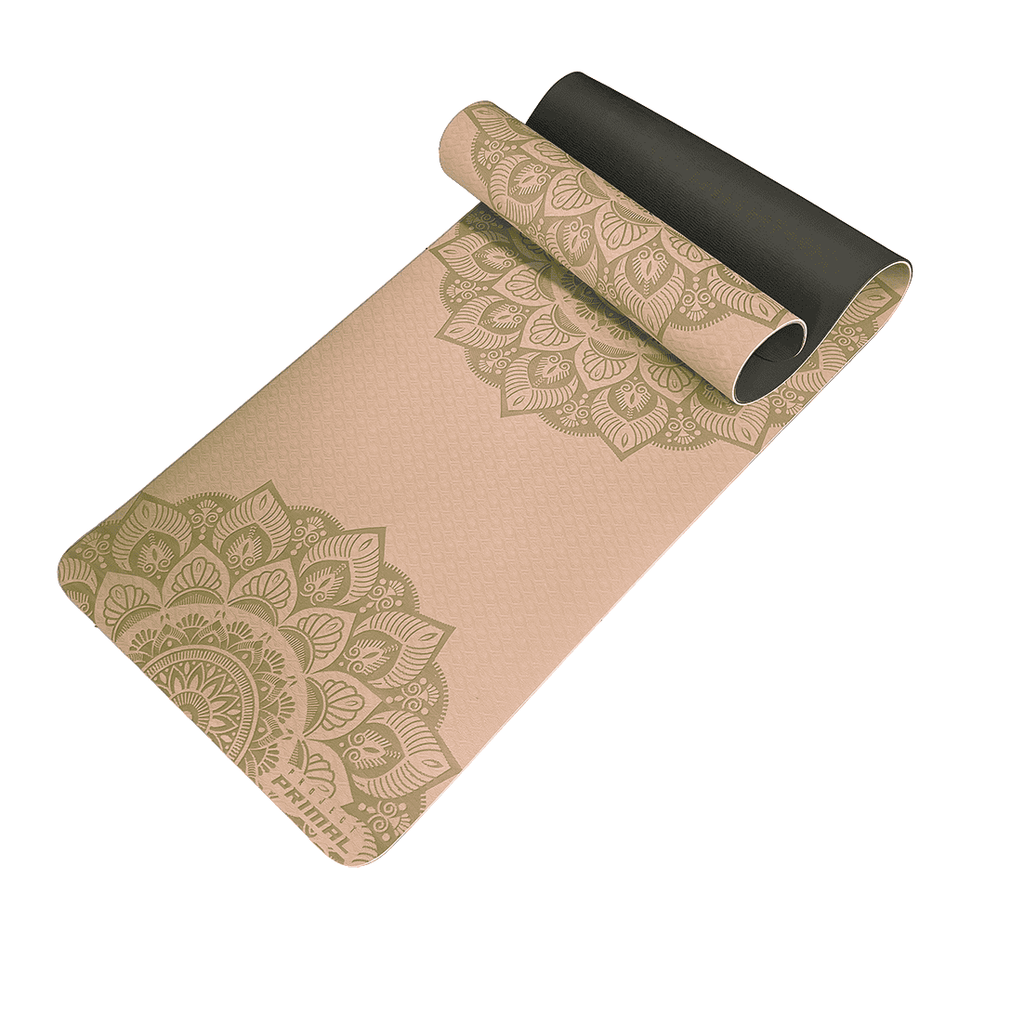 Beige yoga mat on sale