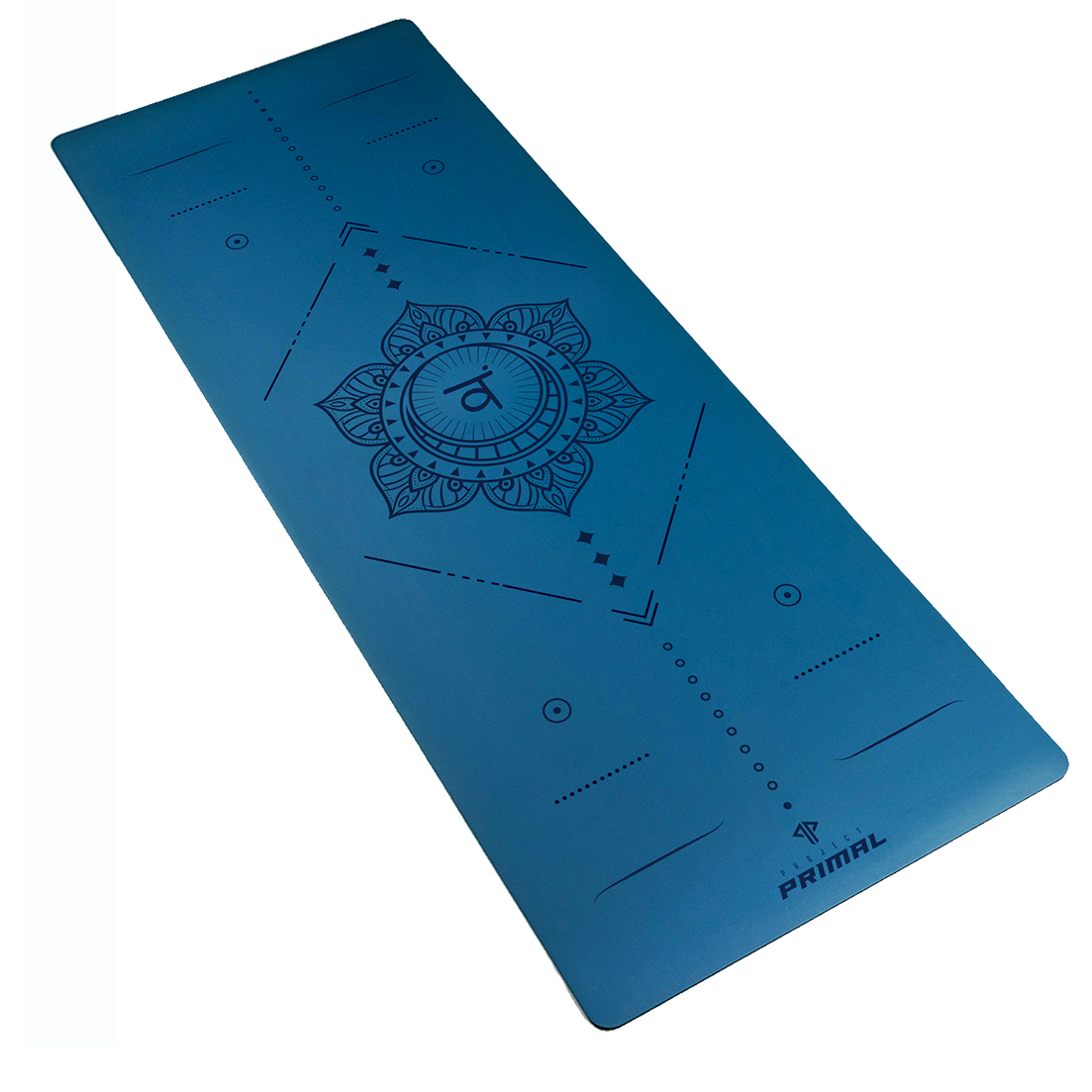 Sapphire Blue Chakral Alignment PU Yoga Mat