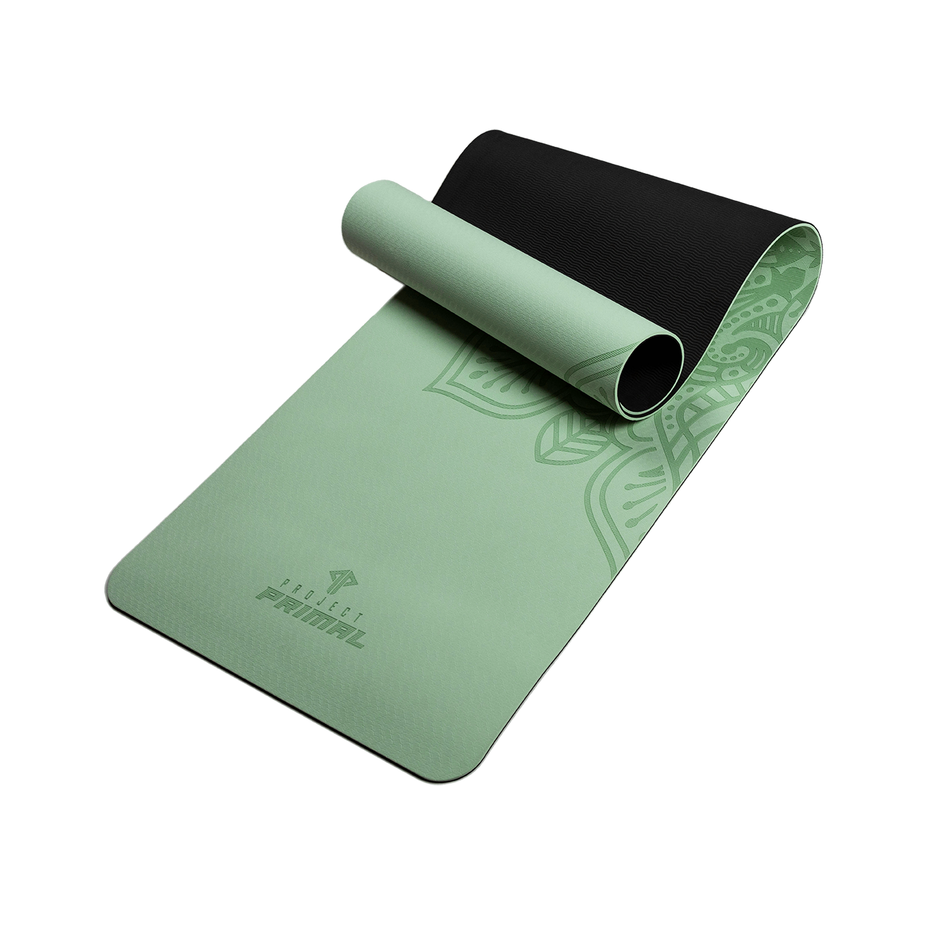 Pastel Green Mandala Edition Yoga Mat