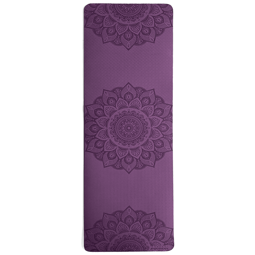 Purple Sacred Ripples Yoga Mat