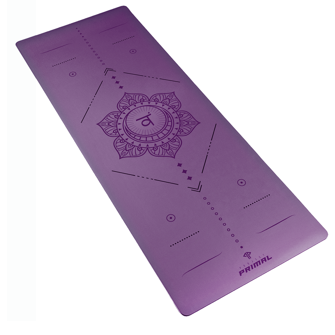 Purple Chakral Alignment PU Yoga Mat