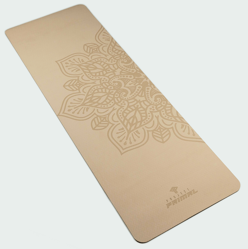 Beige Mandala Edition Yoga Mat