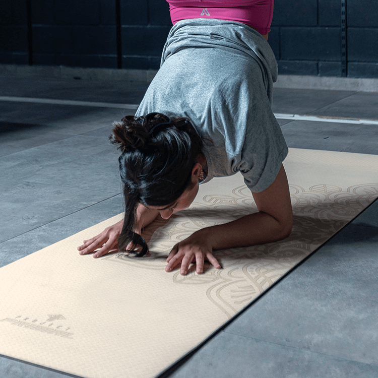 Beige Mandala Edition Yoga Mat