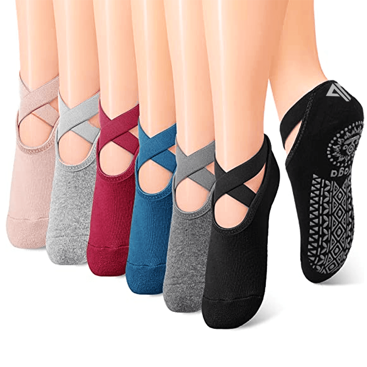 Criss Cross Yoga Socks