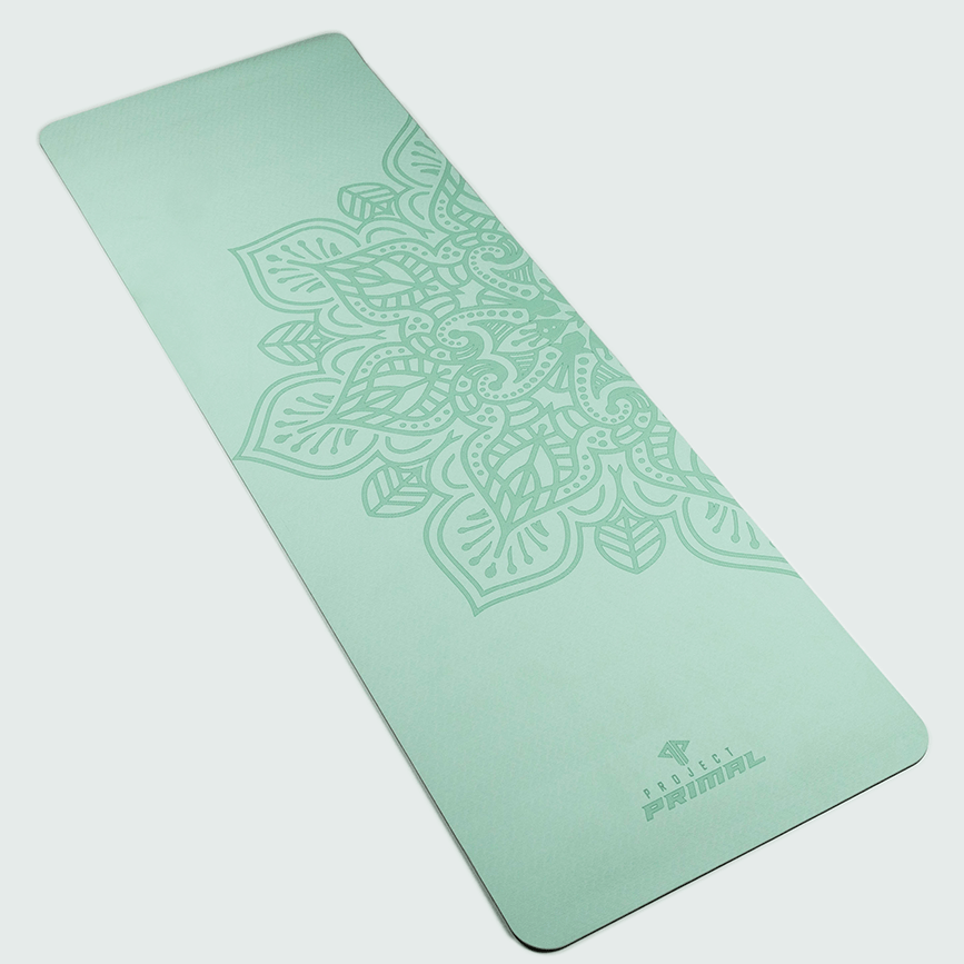Pastel Green Mandala Edition Yoga Mat
